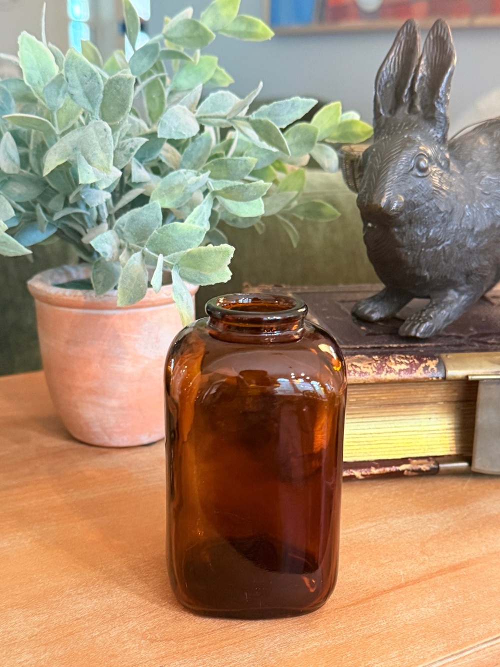 Antique 150-year-old amber snuff bottle - Picture 1 of 13